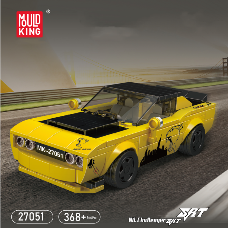 [With Display Box] Mould King 27051 Challenger SAT Speed Champions  Racers