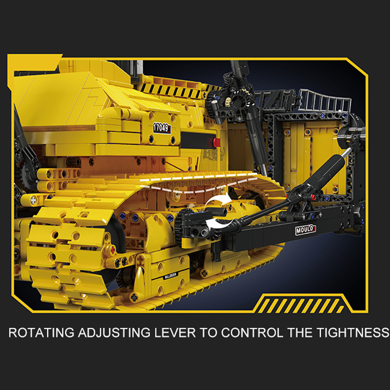 [Pre-Sale] [With Motor] Mould King 17049 Liebherr PR766 Bulldozer Technic