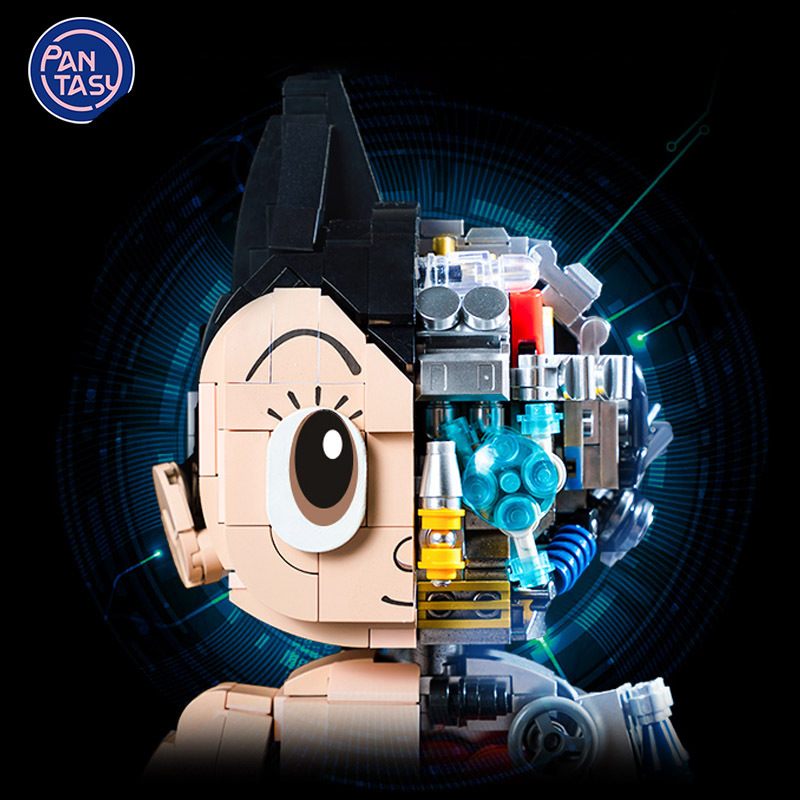 {With Original Box}Pantasy 86203 Movie & Game Bricks Astro Boy Mechanical Clear Ver Toys Building Blocks Ship To 3-7 Days Delivery.
