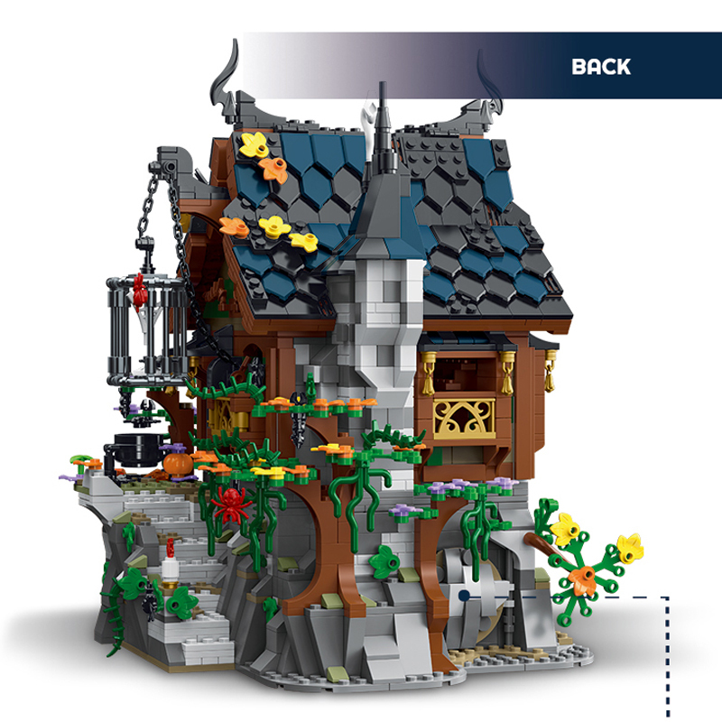 【Pre-Sale】Mork 033011 Medieval The Witch House Building Blocks 1964±pcs Bricks Model From China