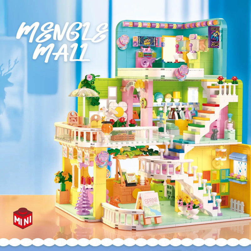 [Mini Micro Bricks] ZHEGAO 612017 Mengle Mall Girl
