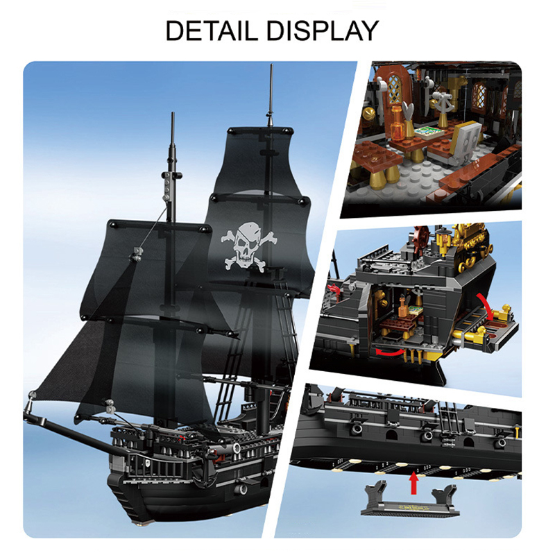 [Mini Micro Bricks] ZHEGAO 653000 Black Sorcerer Pirates Historical