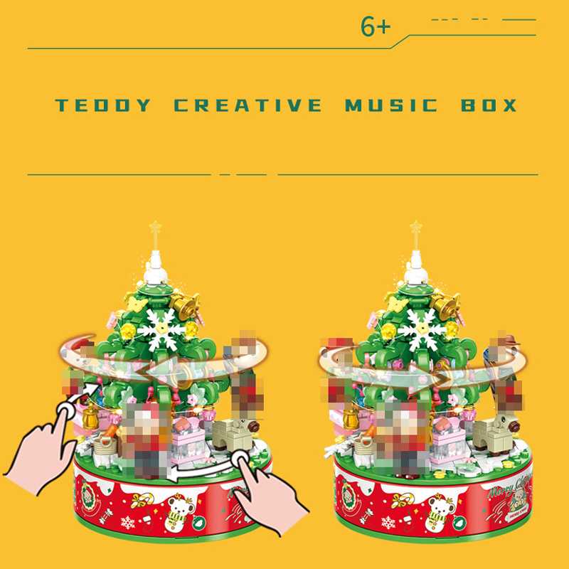 Panlos 881305 Teddy Bear Collection Christmas Music Box Creator