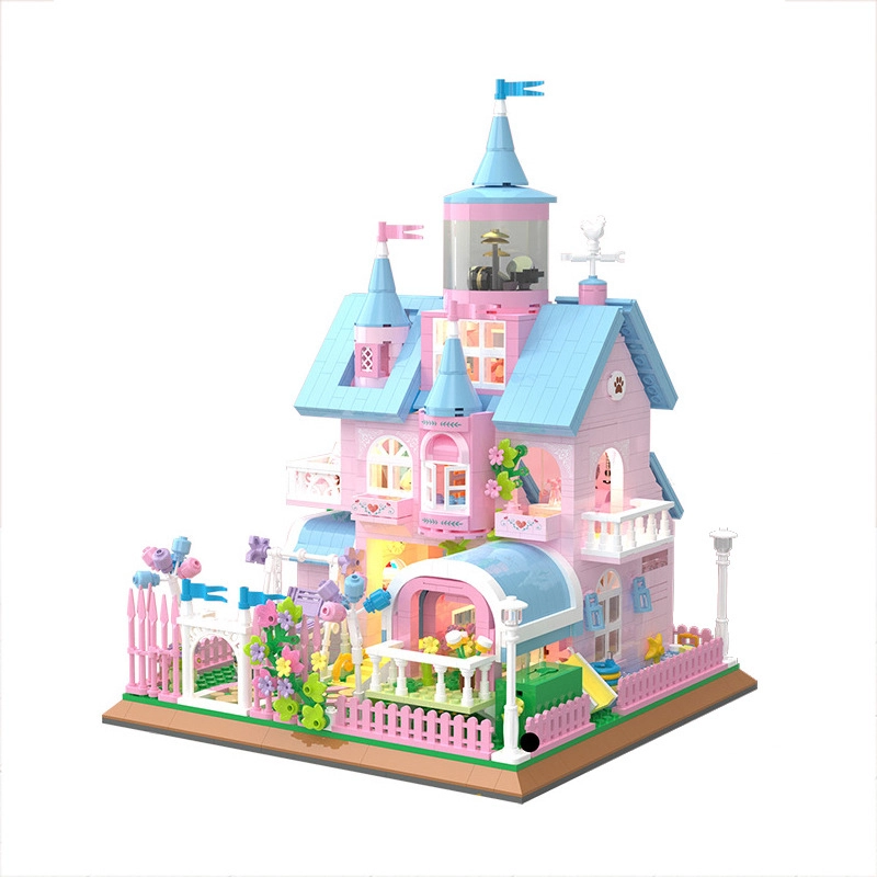 [Mini Micro Bricks] ZHEGAO 613002 Pink Castle Creator