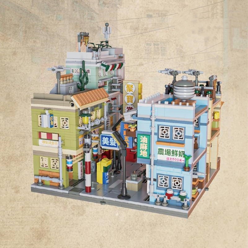 [Mini Micro Bricks] Welleadz 6101-6104 Old Time Street Scene Modular ...