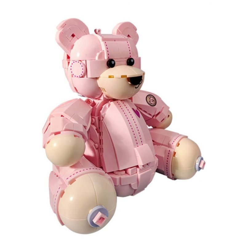 [With Original Box] JAKI JK8135 Teddy Pink Bear Pink Roses Creator