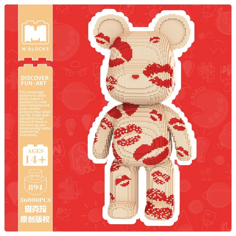 [Mini NANO Brick] MBLOCKS M8 Series 80cm Bear Cartoon Bearbrick