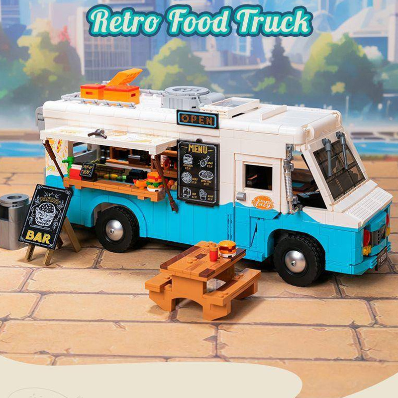 Pantasy 85011 Retro Food Truck Creator Expert