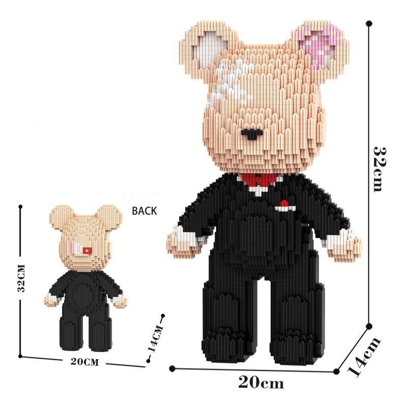 [Mini Nano Brick] MBLOCKS M66 Series 32cm Cartoon Bearbrick