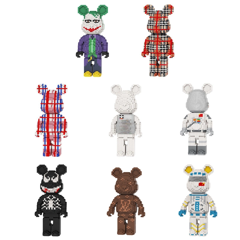 [Mini NANO Brick] MBLOCKS 32cm Bear Cartoon Mini Love Violent Bearbrick Birthday Gift