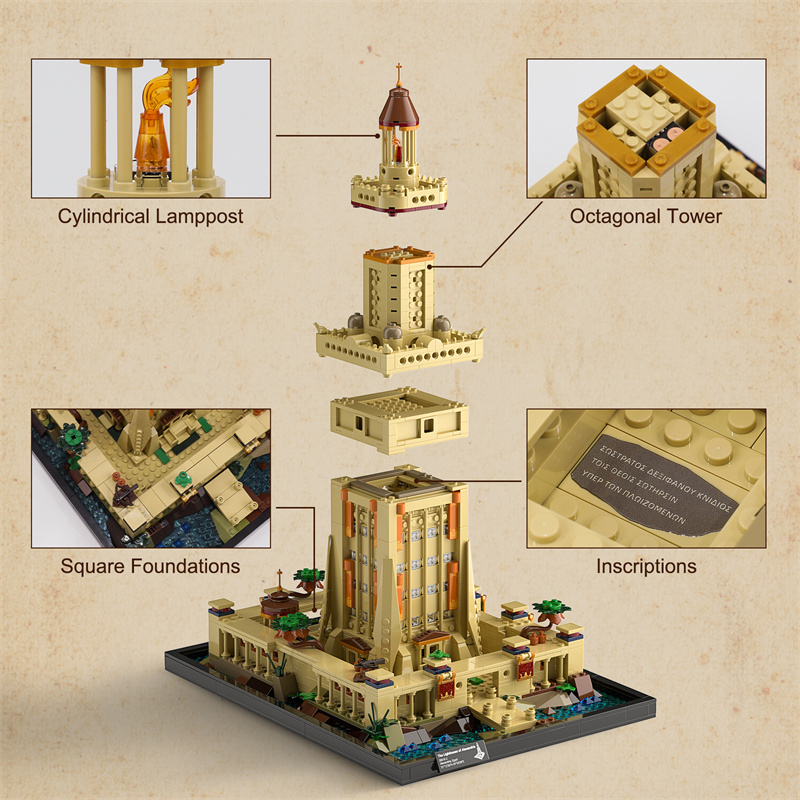 Funwhole F9008 The Lighthouse of Alexandria Creator Expert Europe Warehouse Express