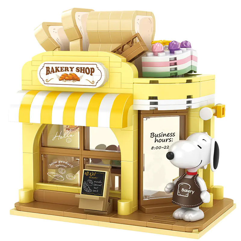 CACO S012 Peanuts Snoopy Bakery Shop Movie & Game