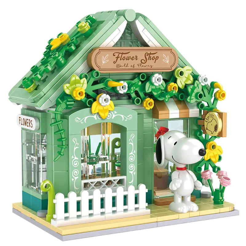 CACO S014 Peanuts Snoopy Flower Shop Movie & Game