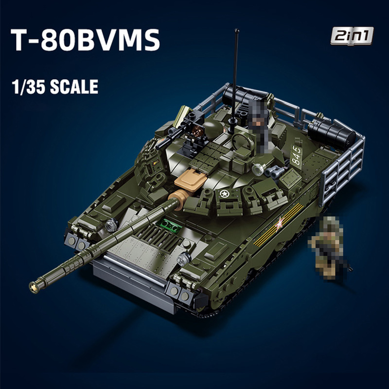 Sluban M38-B1178 T-80BVMS Main Battle Tank Military