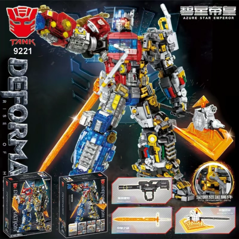 Tank 9221 Translucent semi-mechanical Optimus Prime Movie & Game