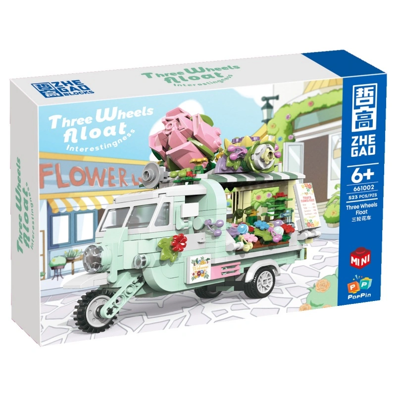 [Mini Micro Bricks] ZHEGAO 661002 Three Wheels Float Creator Expert