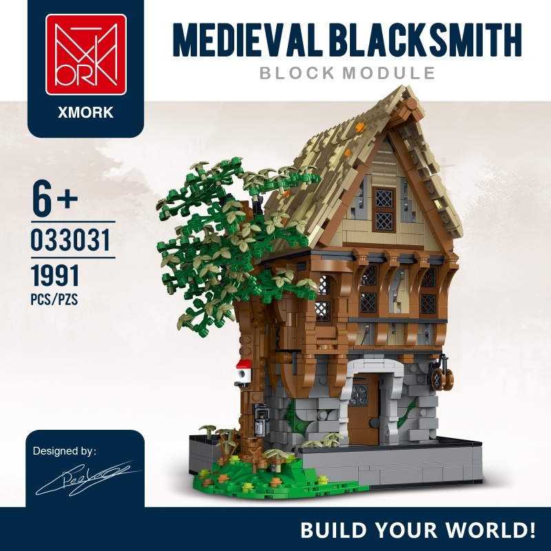 [Pre-Sale] XMORK 033031 A medieval blacksmith's shop Modular Buildings Creator