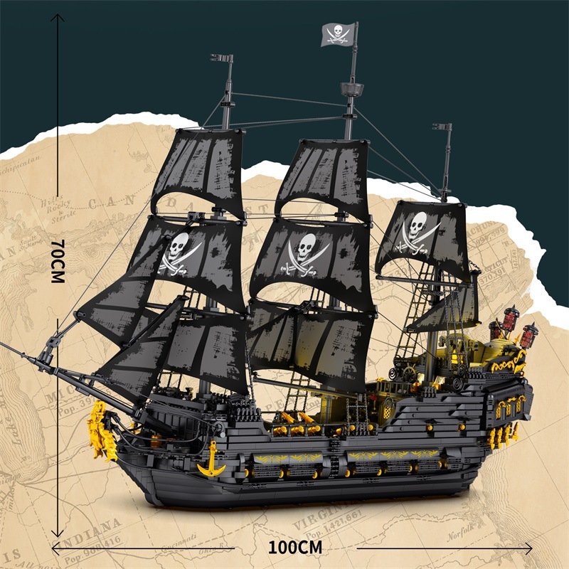 [Pre-Sale] Reobrix 66036 Black Pearl pirate ship Technic