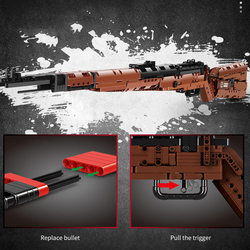 MouldKing 14002 Mauser 98K Sniper Rifle Military Gun