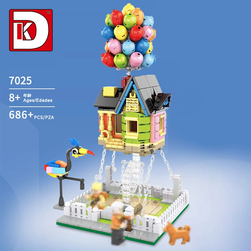 LEGO MOC DK 7025 Balloon House Up House Movie Game