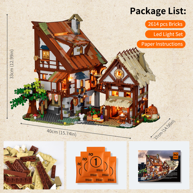 FunWhole F9015 Medieval Market Modular Building