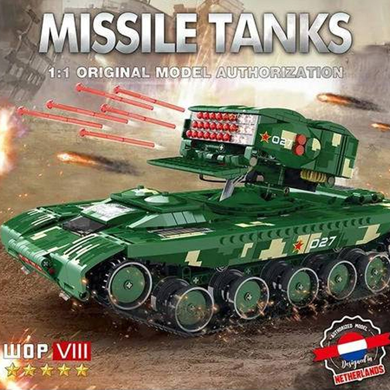 [With Motor] Reobrix 55027 Missile Tank WOP VIII Military