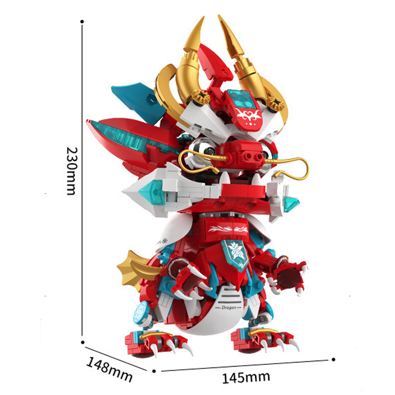 JAKI JK5138 Flame Mecha Loong Chinese Culture