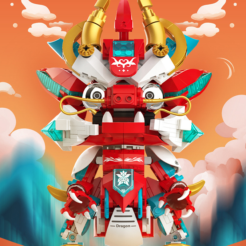 JAKI JK5138 Flame Mecha Loong Chinese Culture