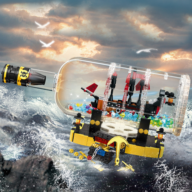 JIESTAR JJ9026 ship in bottle Creator Expert