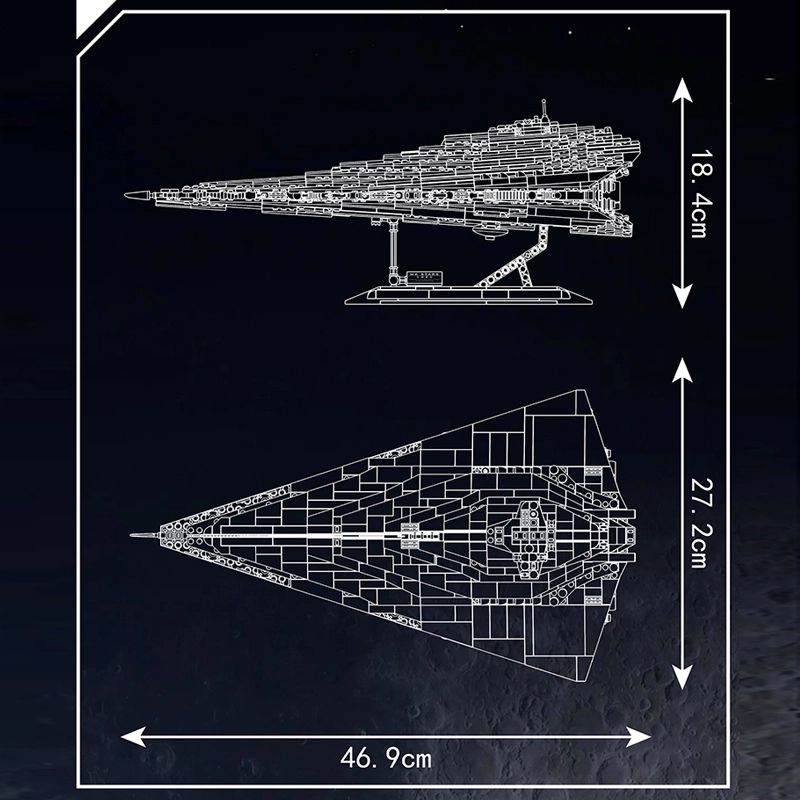 Mould King 21072 Renaissance class Star Destroyer Star Wars