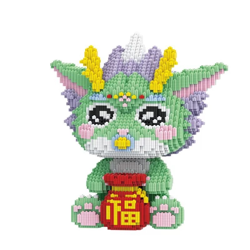 [Mini Micro Bricks] MBLOCKS M805-Y-MP7043-XOPP Chinese dragon Creator
