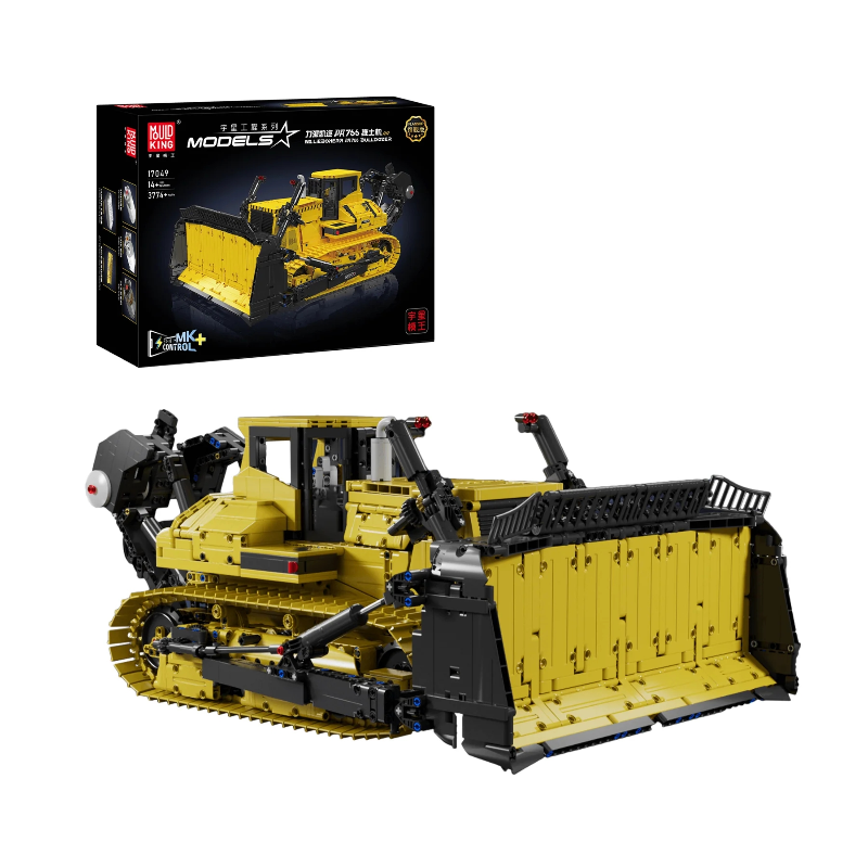 [With Motor] Mould King 17049 Liebherr PR766 Bulldozer Technic