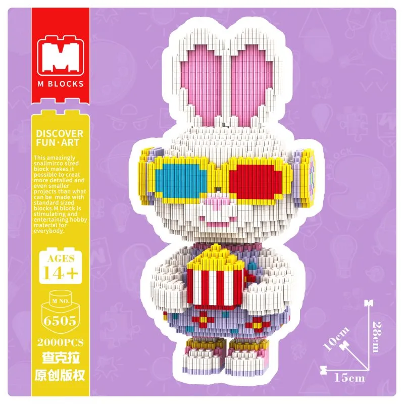 [Mini Micro Bricks] MBLOCKS M65 Series 28cm Cartoon Rabbit