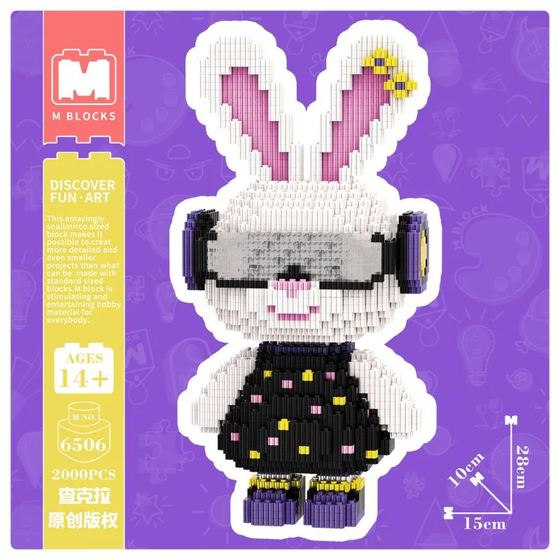[Mini Micro Bricks] MBLOCKS M65 Series 28cm Cartoon Rabbit
