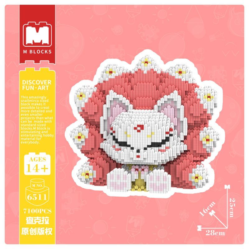 [Mini Micro Bricks] MBLOCKS M65 Series 25cm Nine-Tailed Fox