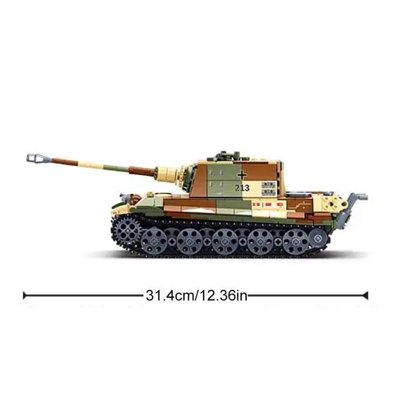 Sluban M38-B0980 Tiger King Heavy Tank Military
