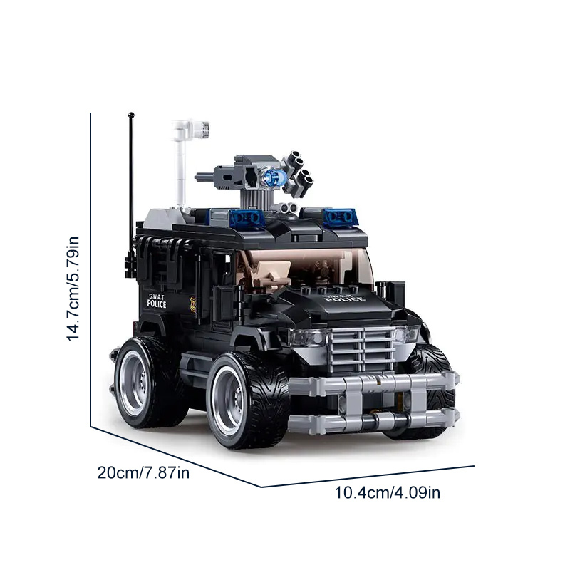 Sluban M38-B1156 Special Police Tiger Assault Vehicle Technic