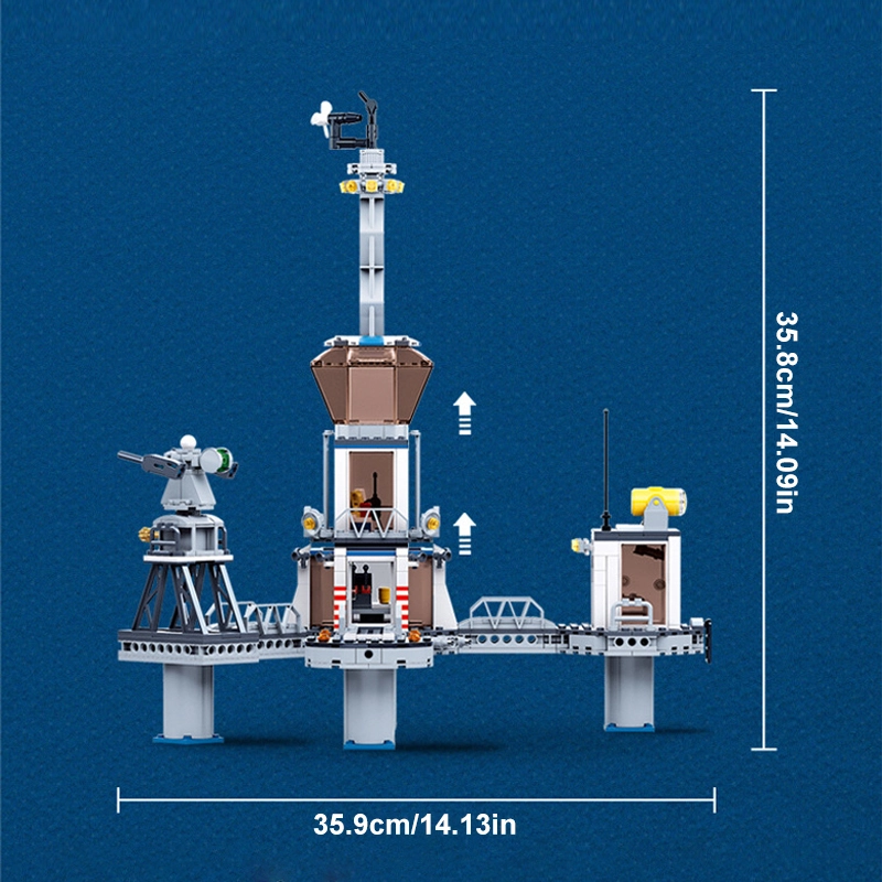 Sluban M38-B0828 Police Island Jail Modular Buildings