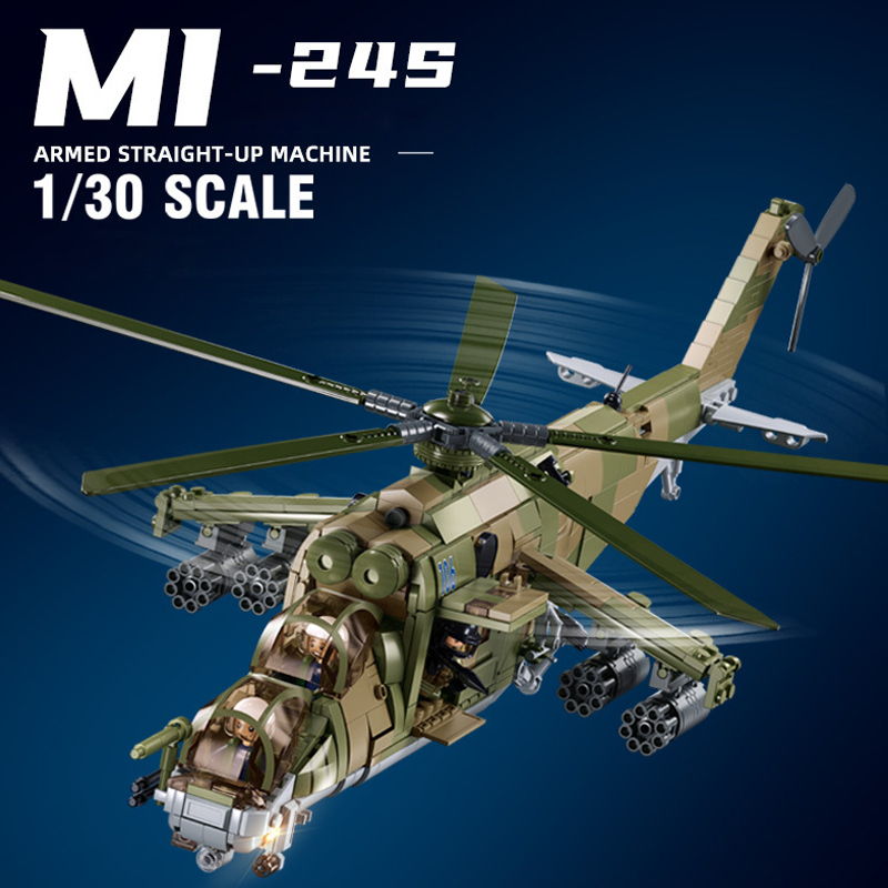 Sluban M38-B1137 MI-24S Armed Transport Helicopter Military