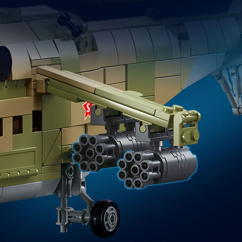 Sluban M38-B1137 MI-24S Armed Transport Helicopter Military