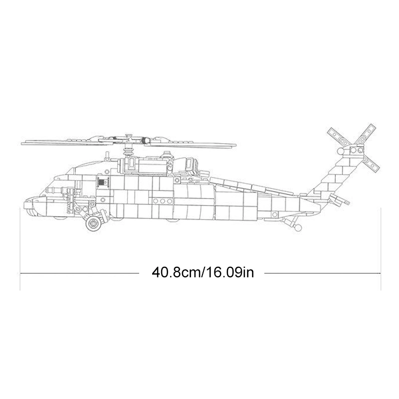 Sluban M38-B1012 UH-60 Black Hawk Military