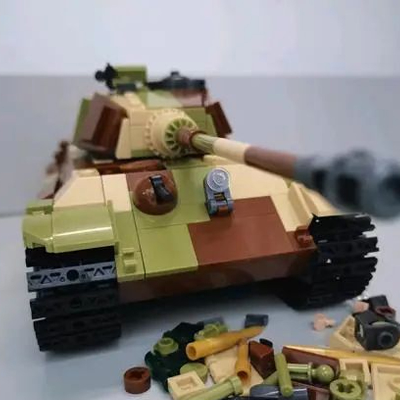 Sluban M38-B0980 Tiger King Heavy Tank Military