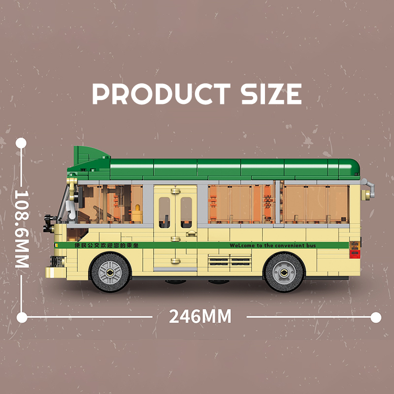 ZHEGAO 991013 Nostalgic Classic Bus Technic