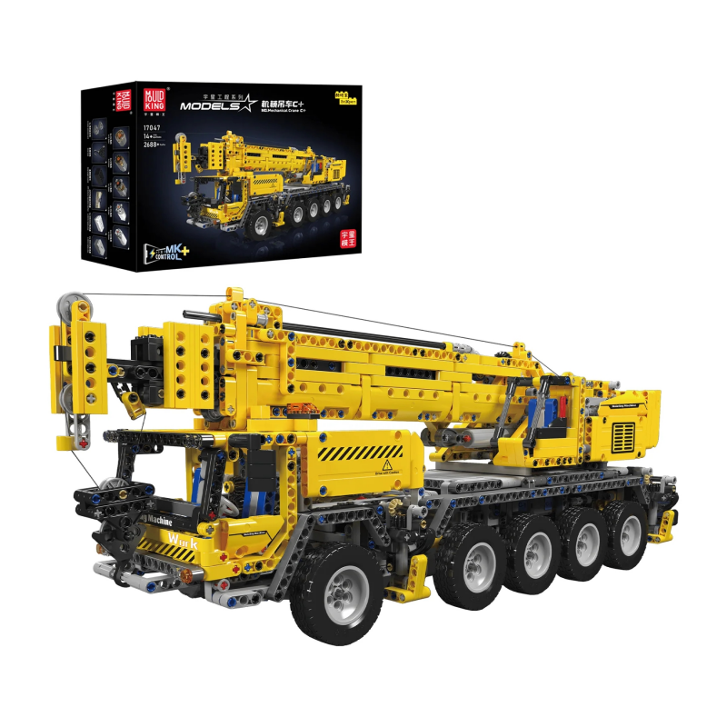 [With Motor] Mould King 17047 Mechanical Crane C+ Technic