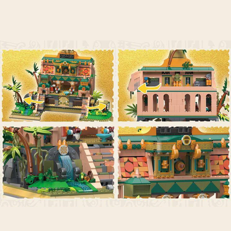 [Mini Micro Bricks] ZHEGAO 612022 The Lost Temple Historic Building