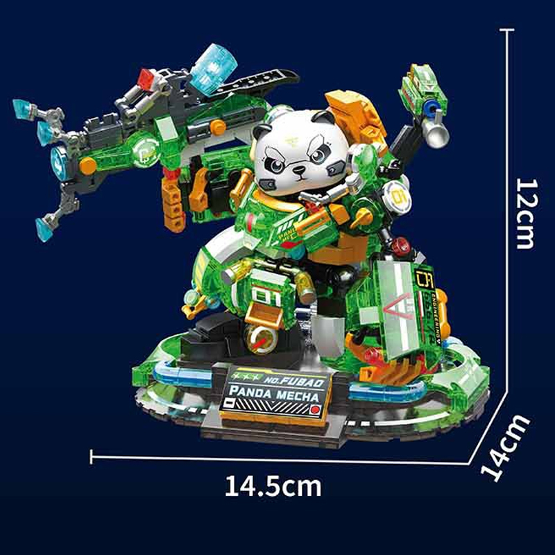 [Mini Micro Bricks] ZHEGAO 662011-662012 Panda Mecha Creator Expert