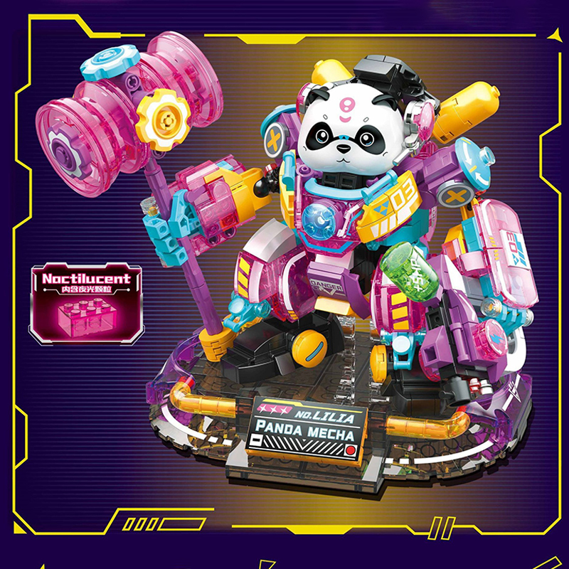 [Mini Micro Bricks] ZHEGAO 662011-662012 Panda Mecha Creator Expert