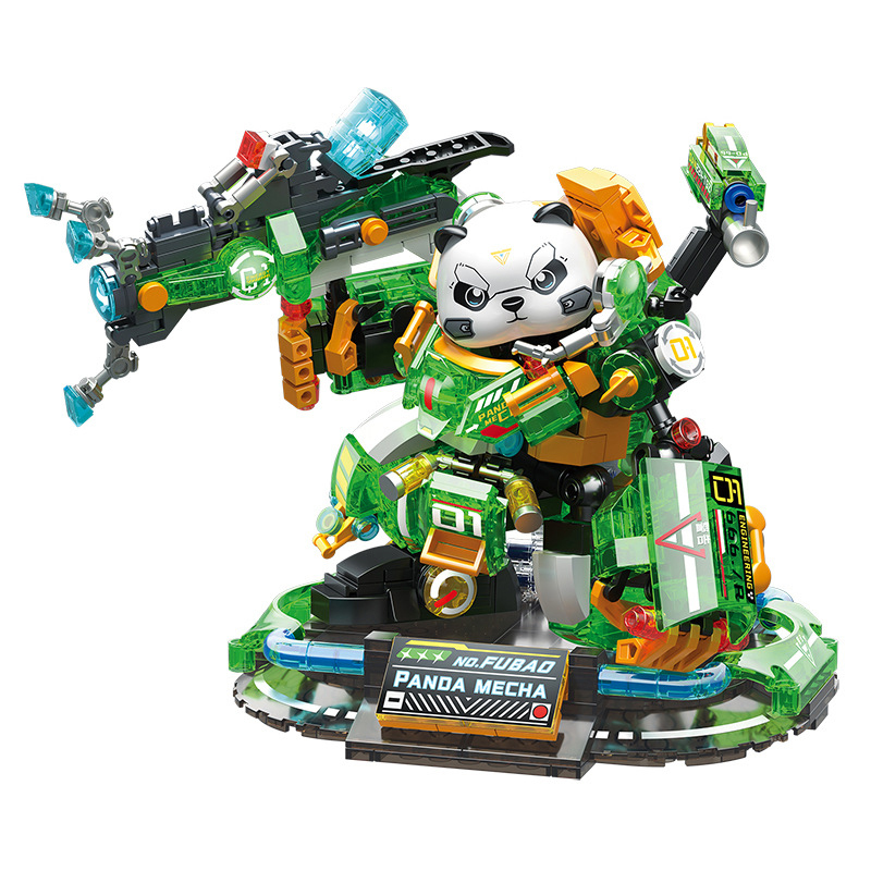 [Mini Micro Bricks] ZHEGAO 662011-662012 Panda Mecha Creator Expert