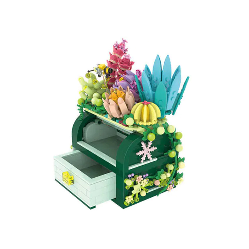 [Mini Micro Bricks] ZHEGAO 663004 Succulent Box Creator Expert