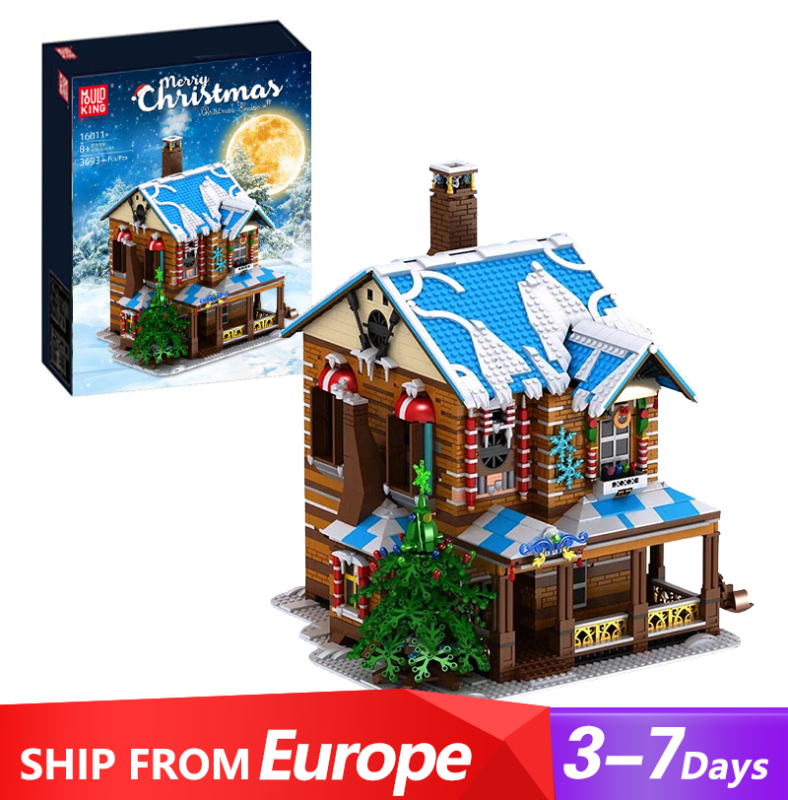 [With Original Box] Mould King 16011 Merry Christmas：Christmas House Creator Europe Warehouse Express